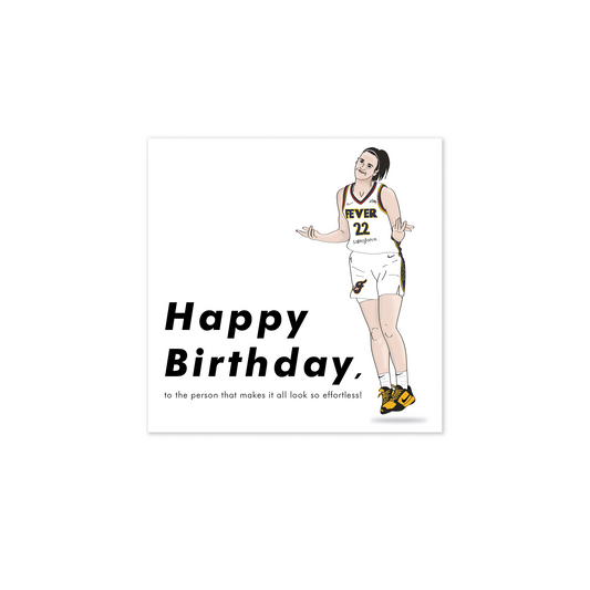 Caitlin Clark Birthday Card