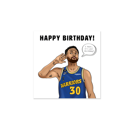Steph Curry Birthday Card