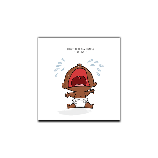 Crying New Baby Card