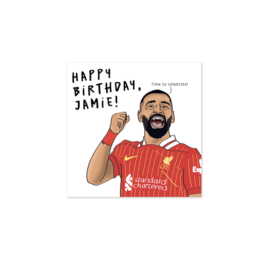 Personalised Mo Salah Birthday Card