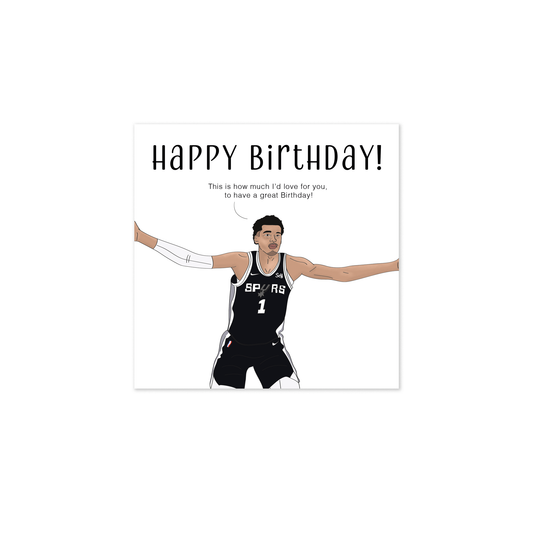 Victor Wembanyama Birthday Card